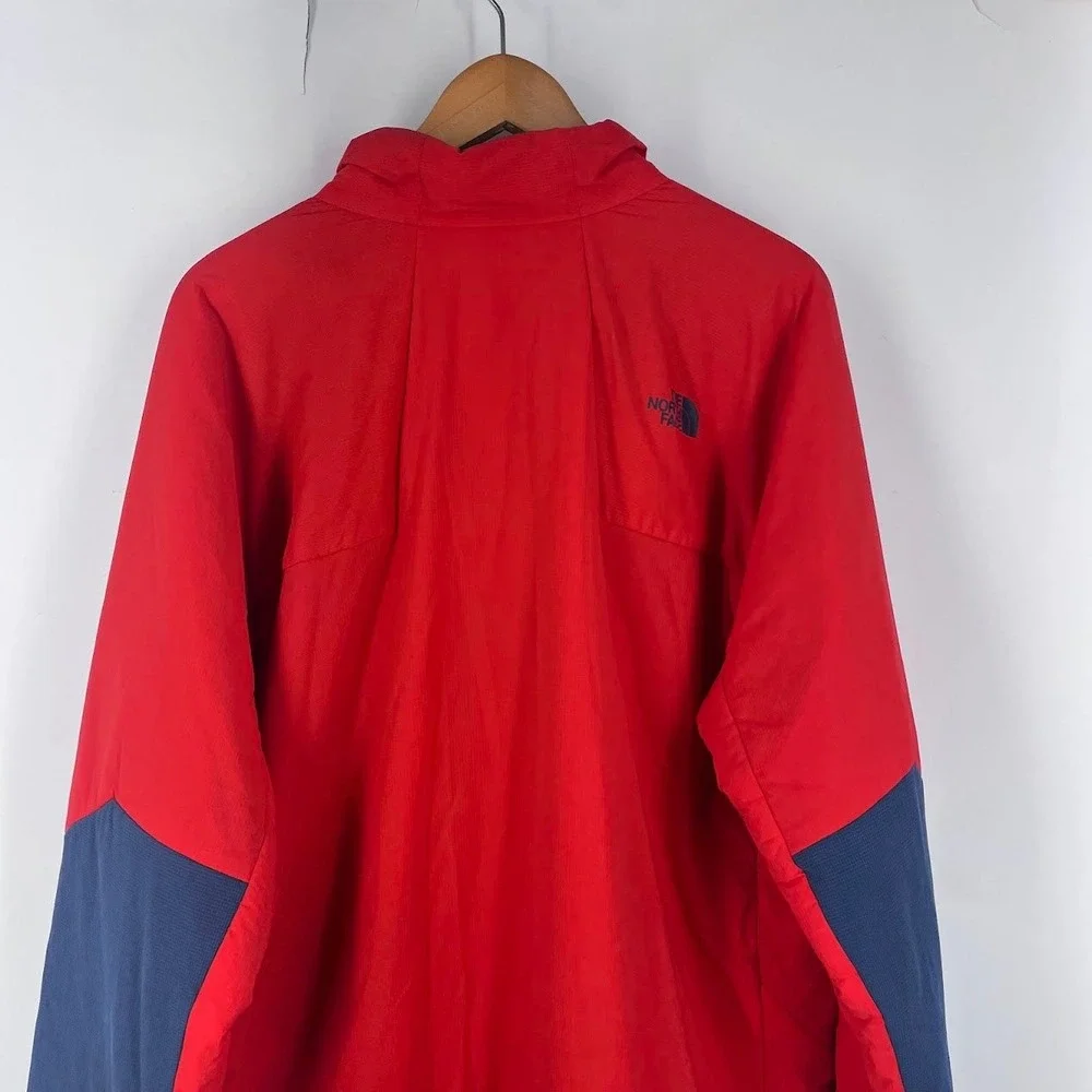 The North Face Ventrix Jacket Mens XXL Red Navy Blue Full Zip Active Insulated